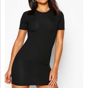 Basic Rib Crew BodyCon Dress